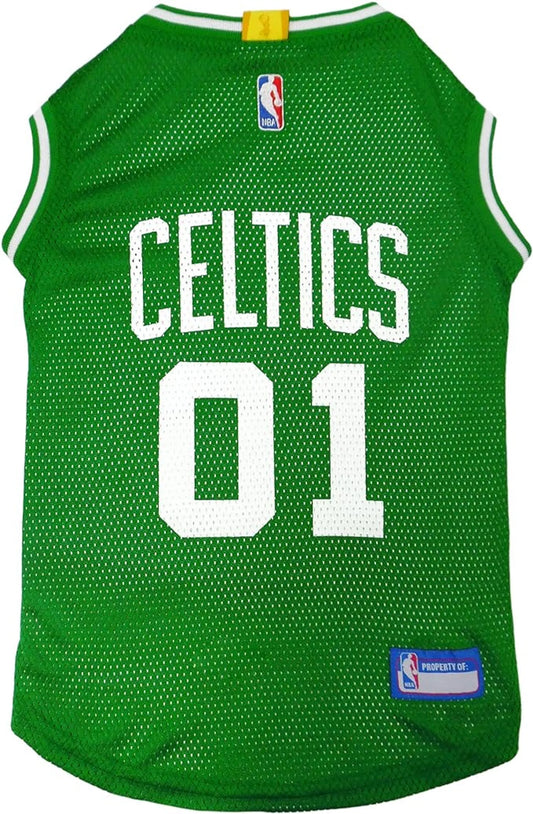 Boston Celtics Basketball Mesh Pet Jersey