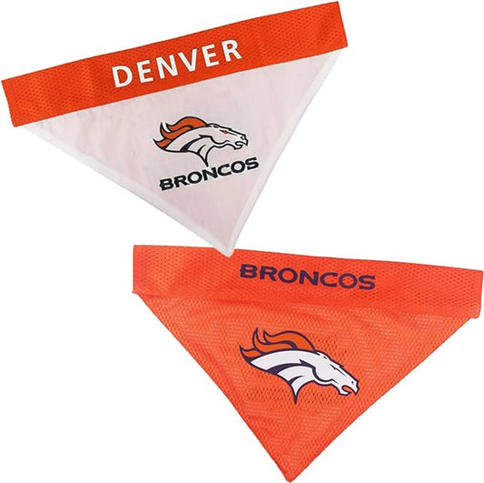 Denver Broncos Reversible Pet Bandana