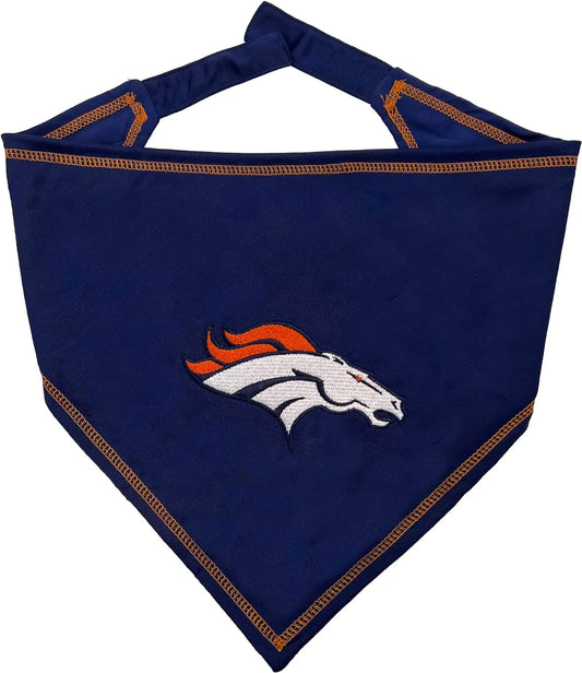 Denver Broncos Tie Around Pet Bandana