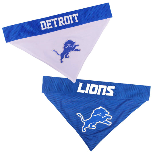 Detroit Lions Reversible Pet Bandana