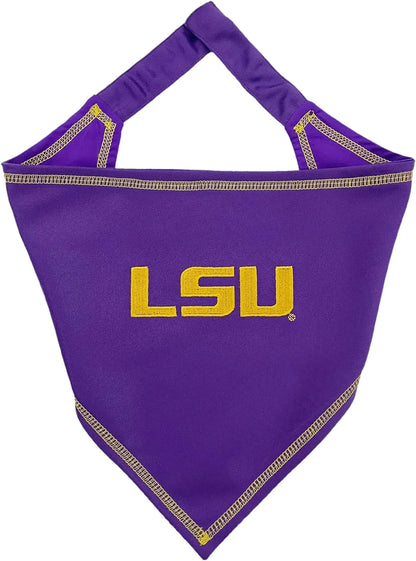 Louisiana State Tigers Tie Around Pet Bandana