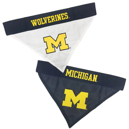 Michigan Wolverines Reversible Pet Bandana