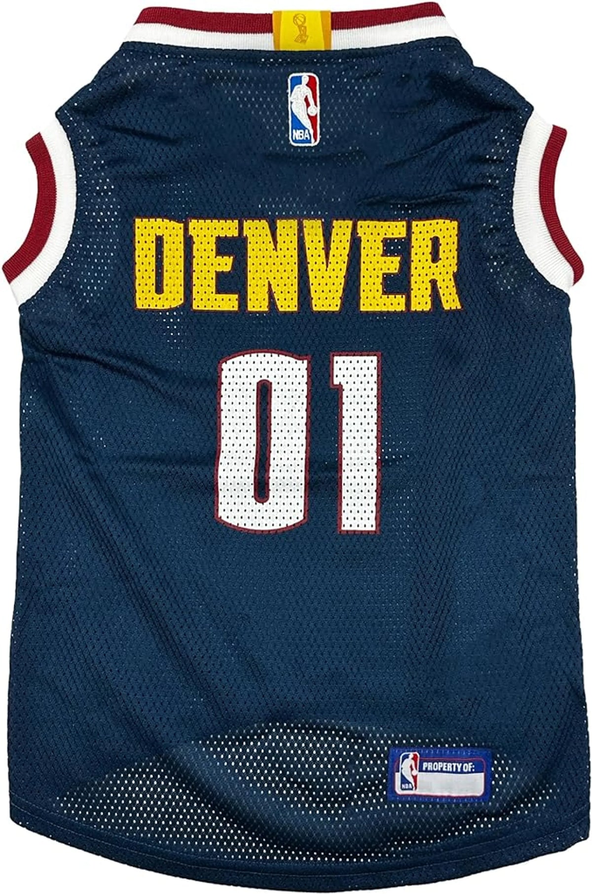 Denver Nuggets Basketball Mesh Pet Jersey