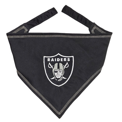 Las Vegas Raiders Tie Around Pet Bandana