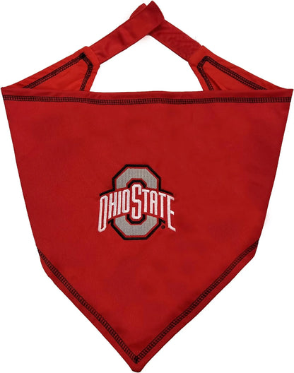 Ohio State Buckeyes Tie Around Pet Bandana