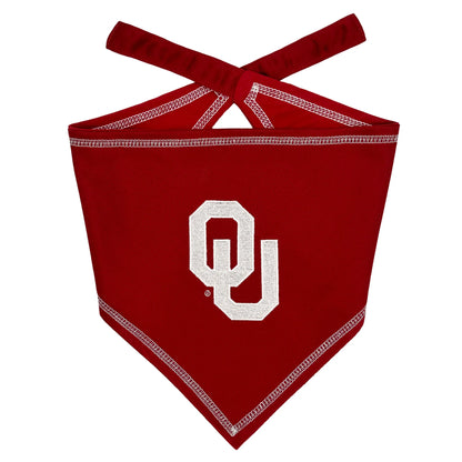 Oklahoma Sooners Tie Around Pet Bandana