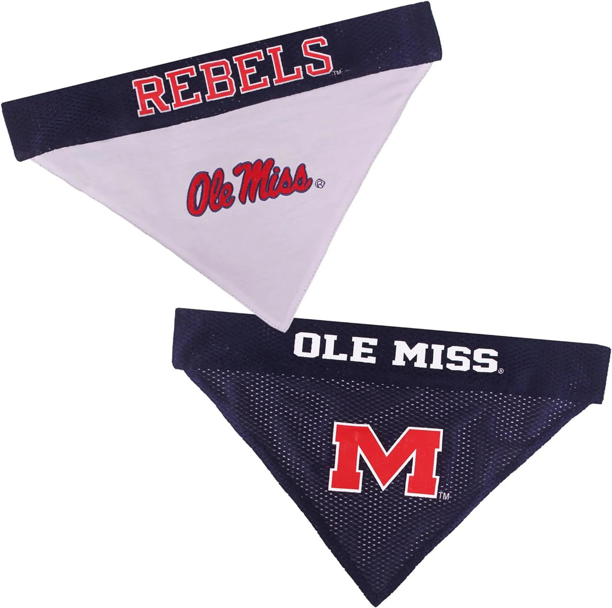 Ole Miss Rebels Reversible Pet Bandana