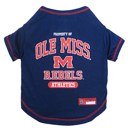 Ole Miss Rebels Pet Tee Shirt