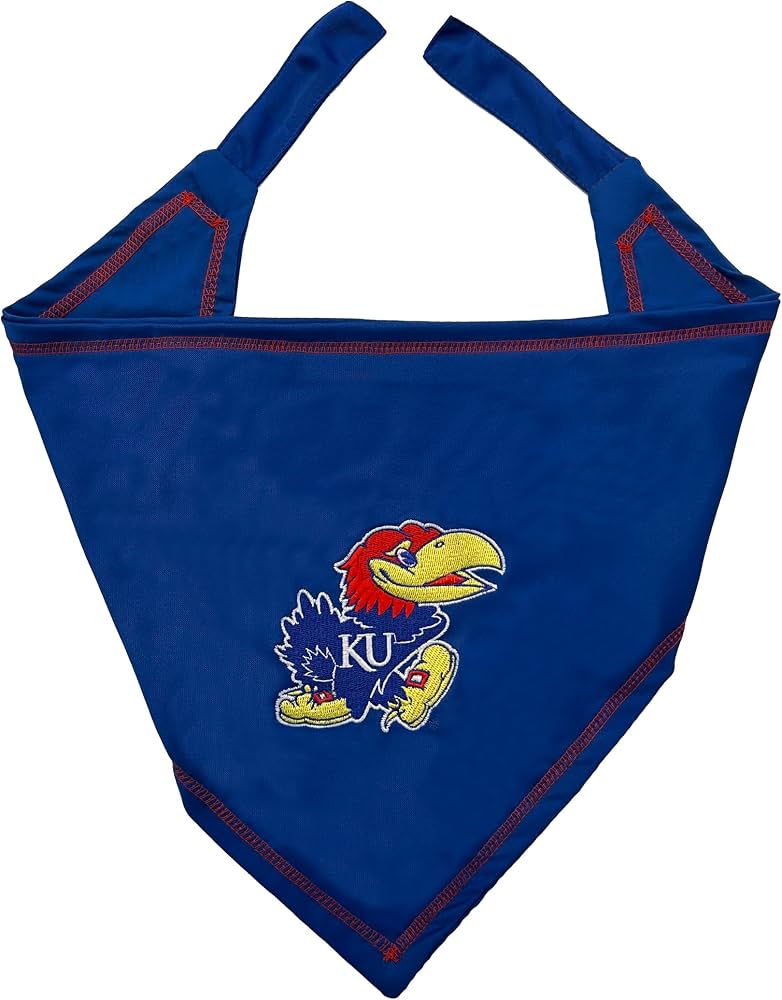 Kansas Jayhawks Tie Around Pet Bandana