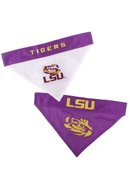 Louisiana State Tigers Reversible Pet Bandana